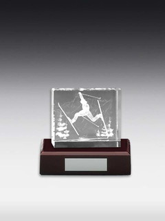3D-Laserinnengravur Ski Freestyle