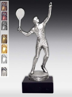 Metallfigur Tennisspieler