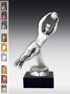 Metallfigur Fußball-Torwart