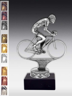 Metallfigur Radfahrer