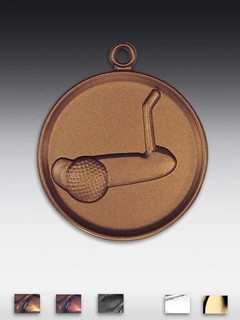 Metall-Medaille Golf (Putter)