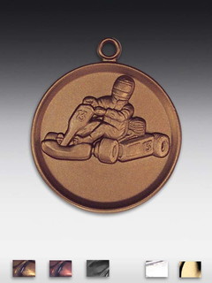 Metall-Medaille Go-Kart