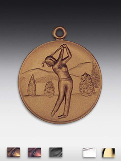 Metall-Medaille Golf-Frau
