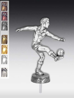Metallfigur Fußballspieler