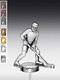 Metallfigur Eishockeyspieler