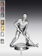Metallfigur Feldhockeyspieler