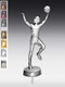 Metallfigur Basketballspielerin
