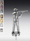 Metallfigur Gewehrschütze