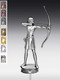 Metallfigur Bogenschützin