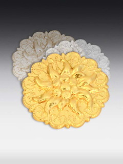 Metall-Relief Edelweiss