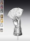 Metallfigur Skathand