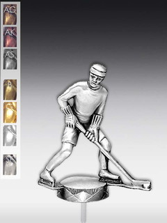 Metallfigur Eishockeyspieler