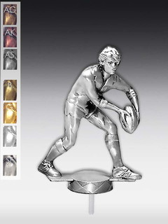 Metallfigur Rugbyspieler