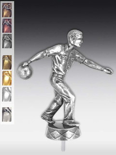 Metallfigur Bowler