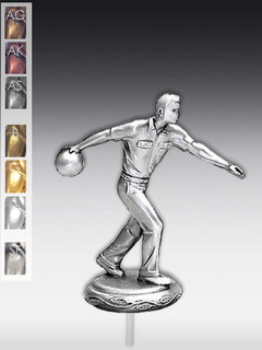 Metallfigur Bowler