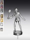 Metallfigur Squashspieler