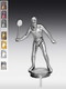Metallfigur Squashspielerin