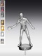 Metallfigur Tischtennisspieler