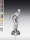 Metallfigur Schwimmerin