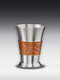 Pewter schnaps glass Orange