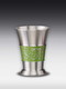 Pewter schnaps glass Green