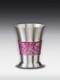 Pewter schnaps glass Pink
