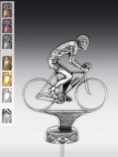 Metallfigur Radfahrer