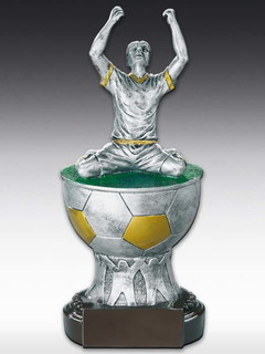 Resinfigur Fußballspieler