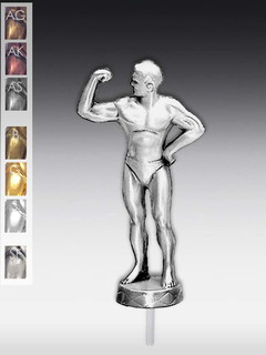 Metallfigur Bodybuilder