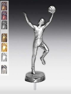Metallfigur Basketballspieler