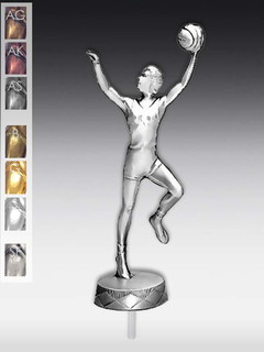 Metallfigur Basketballspielerin
