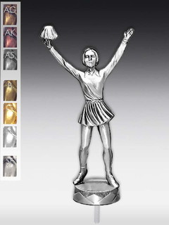 Metallfigur Cheerleader