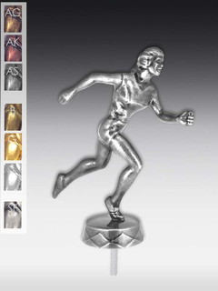 Metallfigur Läuferin
