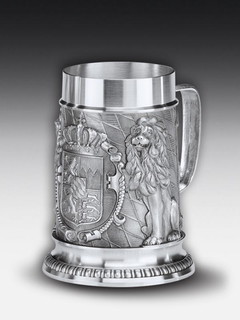Pewter stein Bayern without lid