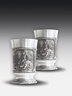Tinnen Schnaps beker Nibelungen