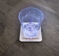 Bierdeckel mit LED Blau