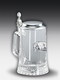 Glass Beer stein Boar