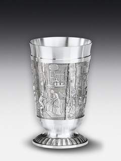 Tinnen Bier beker Spitzweg
