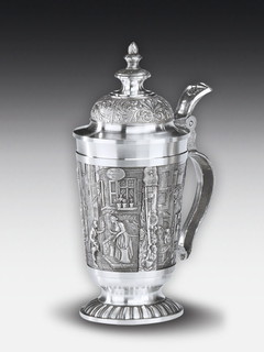 Pewter Beer stein Spitzweg