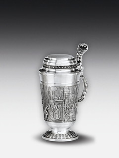 Pewter Liquor stein Spitzweg