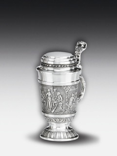 Pewter Liquor stein Defregger