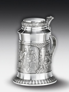 Pewter Beer stein Defregger 0,5l