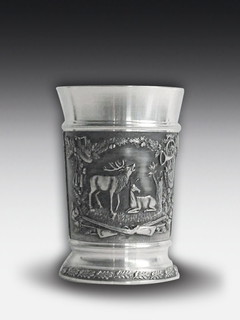 Pewter Beer mug Hunting