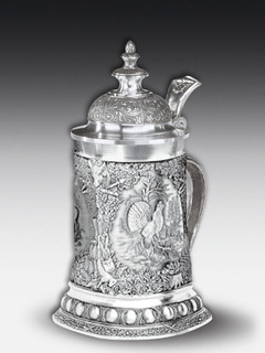 Pewter Beer stein Royal Hunt 0.5 l