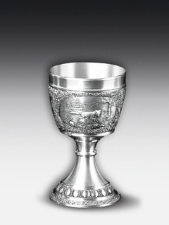 Pewter Wine goblet Royal Hunt