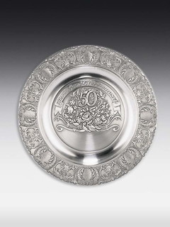 Pewter plate Jubilee-50