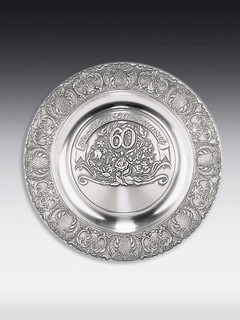 Pewter plate Jubilee 60