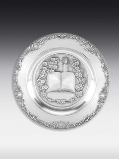 Pewter plate Church