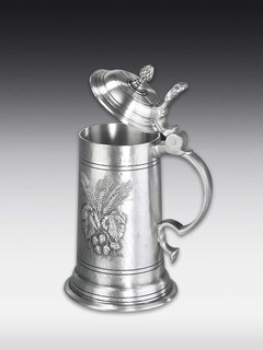 Tinnen mok stal 0,5l