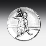 Metallemblem Billard-Mann